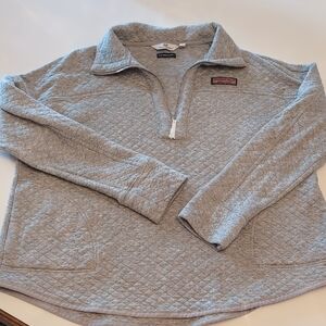 Vineyard Vines Gray Zip-Up Women's Sweatshirt